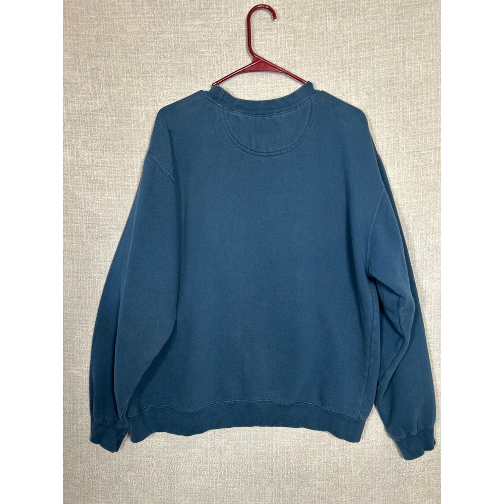 Vintage Bum Equipment B Block Letter Sweatshirt Blue Crew Neck Men's M - Picture 7 of 7